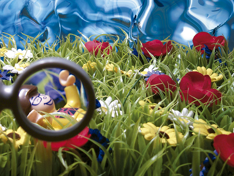 Girl & Magnifying Glass